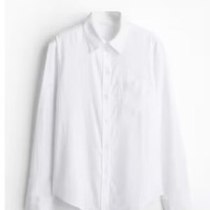H&M Women’s Oversized Button-Up Dress Shirt Size Small